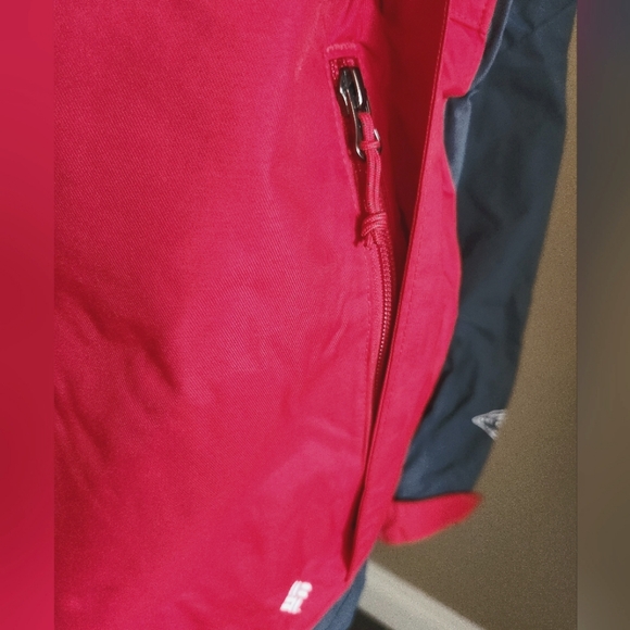 EUC Men's Columbia Omni Tech Red Gray Removable Hood Jacket, Size Large - Picture 6 of 15